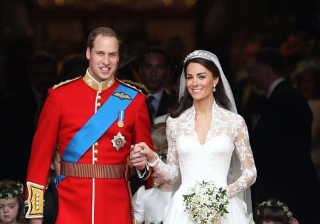 Kate Middleton i Wiliam w dniu ślubu