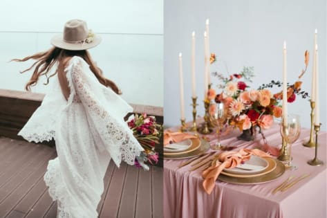 wesele boho chic