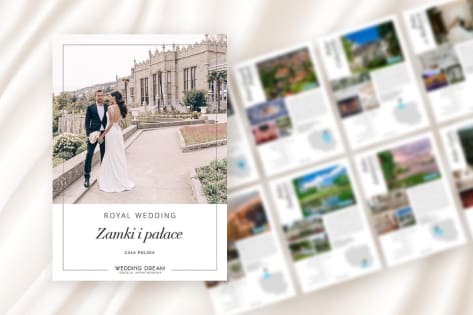 folder zamki i pałace wedding dream