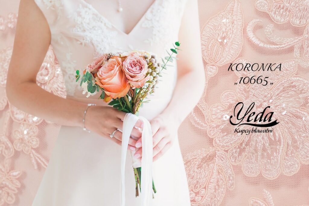 koronka- materiał na suknię ślubną