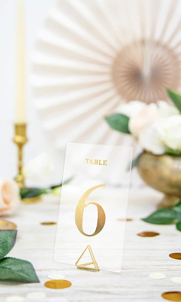 oryginalne numerki na stoły weselne