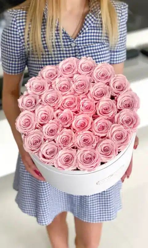 flower box wieczne róże