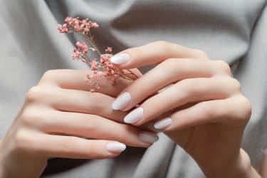 jesienny manicure