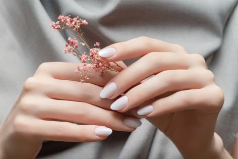 jesienny manicure
