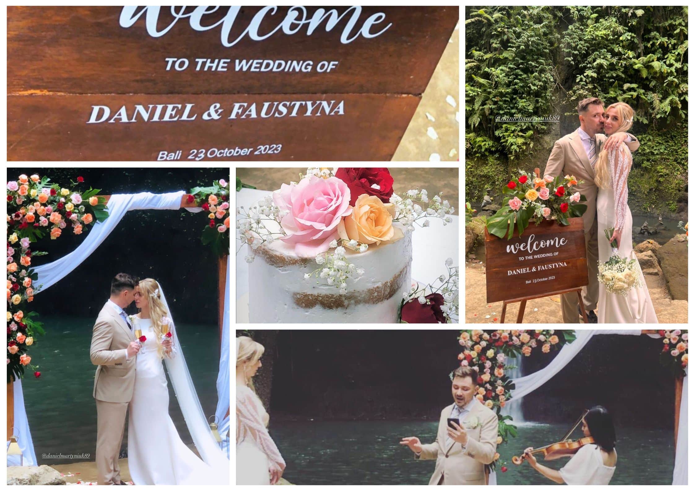 Daniel Martyniuk i Faustyna wzięli ślub