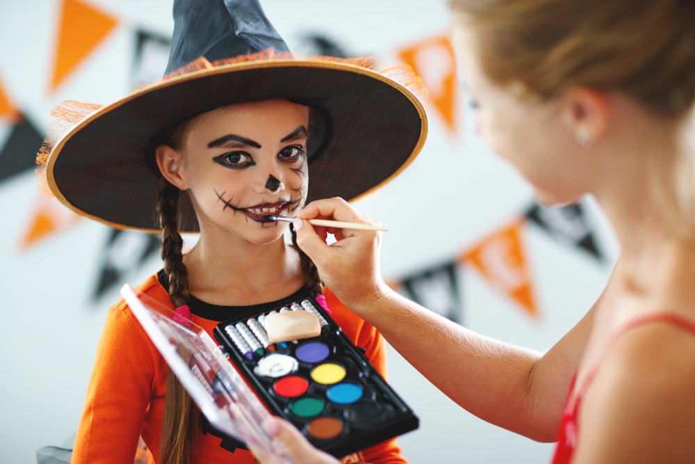 makijaż na halloween dla dzieci