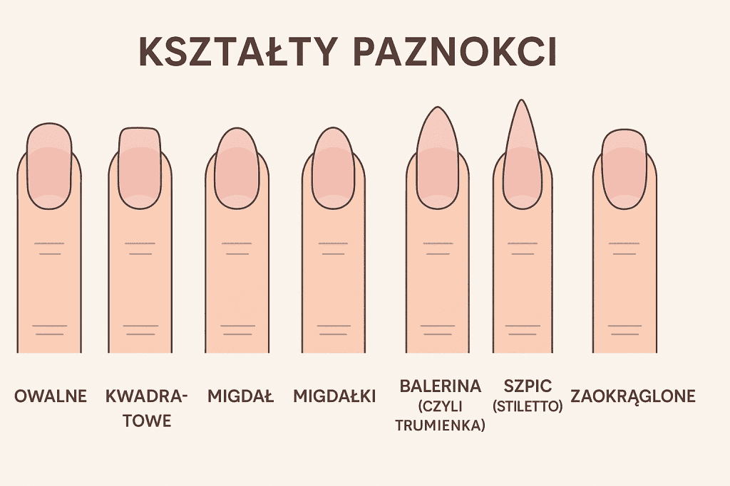 kształty paznokci